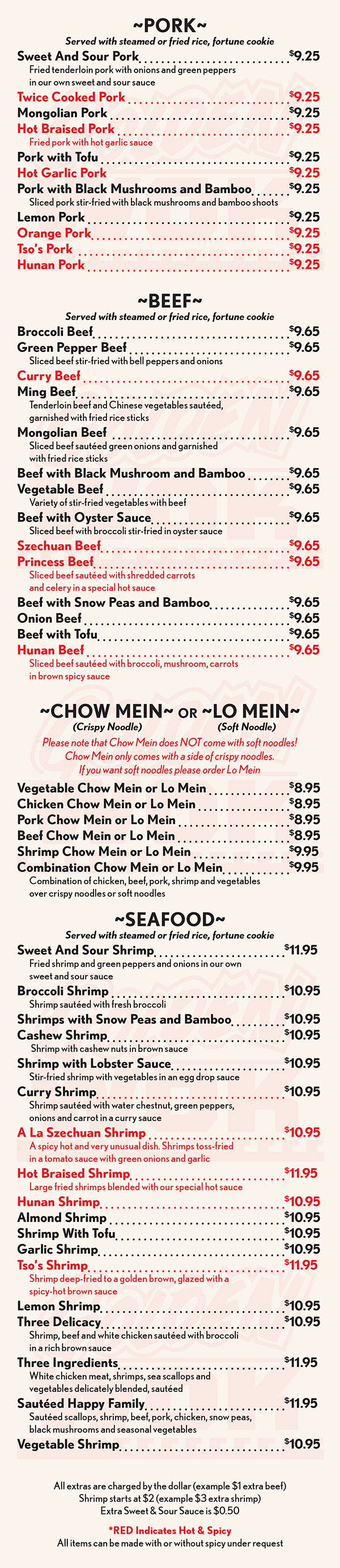 Golden Wok Chinese Restaurant Menu Lincoln Nebraska Page 2